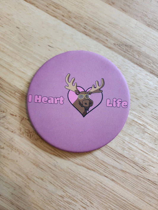 I Heart Moose Life Coasters