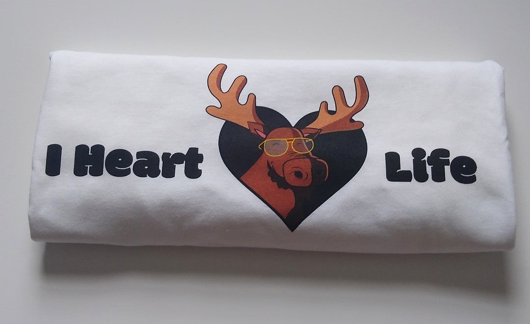 I Heart Moose Life Logo Shirt- Black