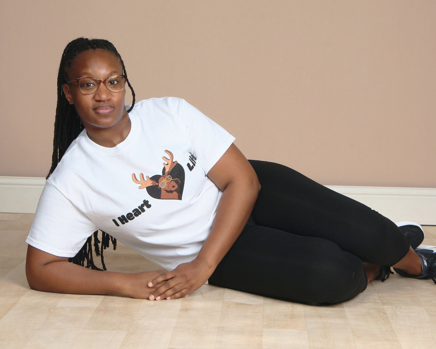 I Heart Moose Life Logo Shirt- Black