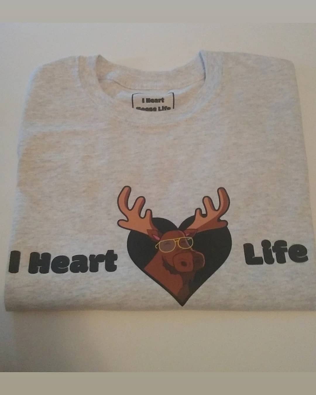 I Heart Moose Life Logo Shirt- Black