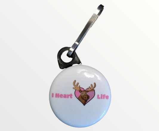 I Heart Moose Life Zipper Pulls