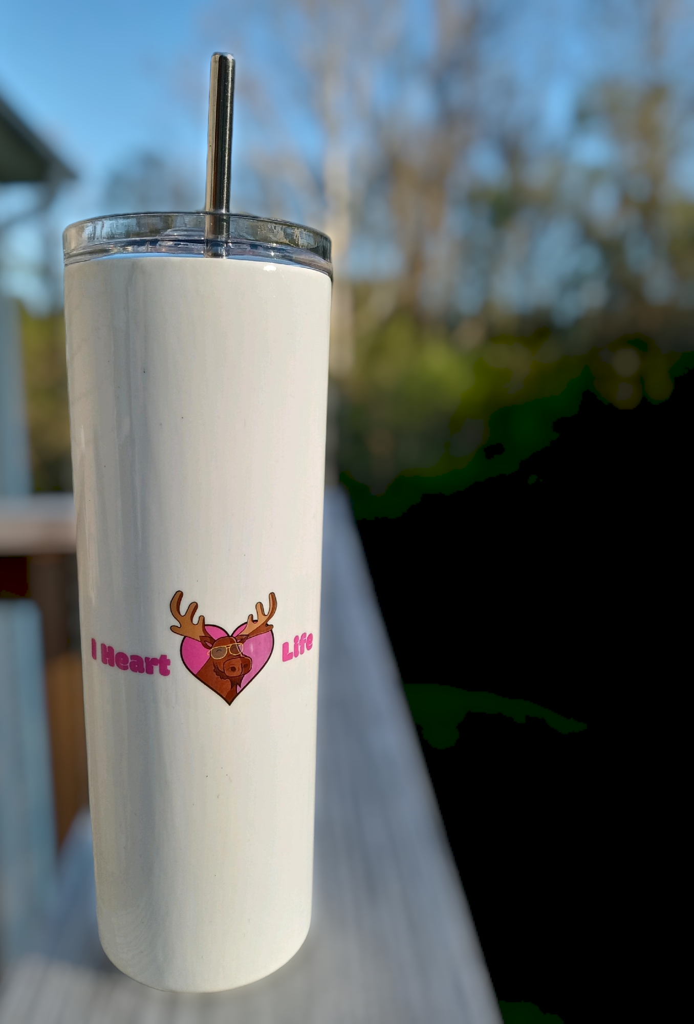 I Heart Moose Life Awareness Cup (Pink)