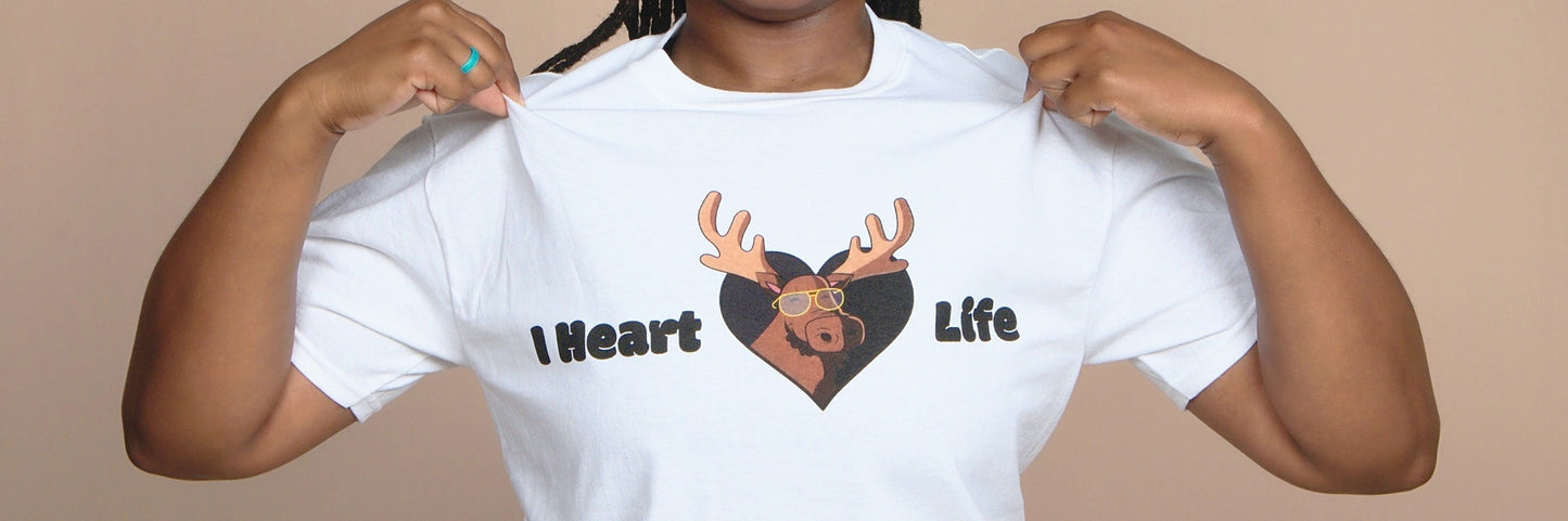 I Heart Moose Life Logo Shirt- Black