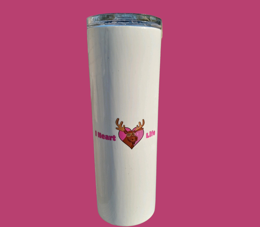 I Heart Moose Life Awareness Cup (Pink)